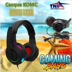 Komc Casque Gamer Micro -...