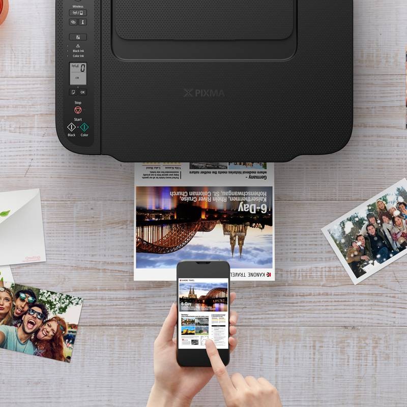 Canon PIXMA TS3440 imprimante A4 WiFi Jet d'encre Multifonction (imprimante,  Scan, Copie), Noir