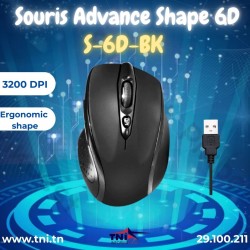 Souris Advance Shape 6D- Noir