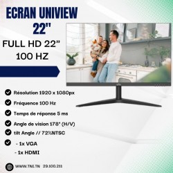 Ecran uniview 22 '' FHD ,...