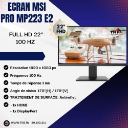 Ecran MSI Pro MP223 E2 22''...