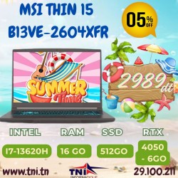 Gamer MSI Thin 15 B13VE i7...